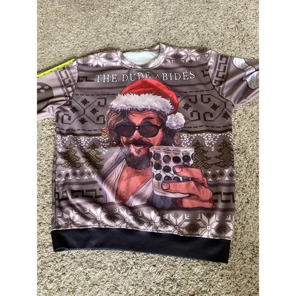 The Big Lebowski Long Sleeve Custom One of a kind Shirt Estimated Size Large - Picture 1 of 3